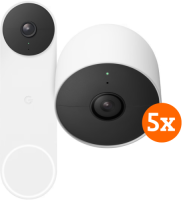Google Nest Doorbell + Google Nest Cam 5-pack