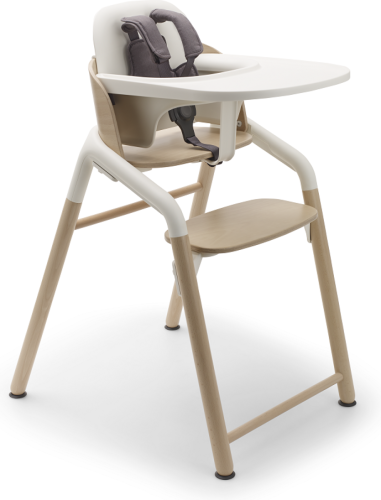 Bugaboo Giraffe Kinderstoel Compleet + Eetblad - Neutral Wood/White