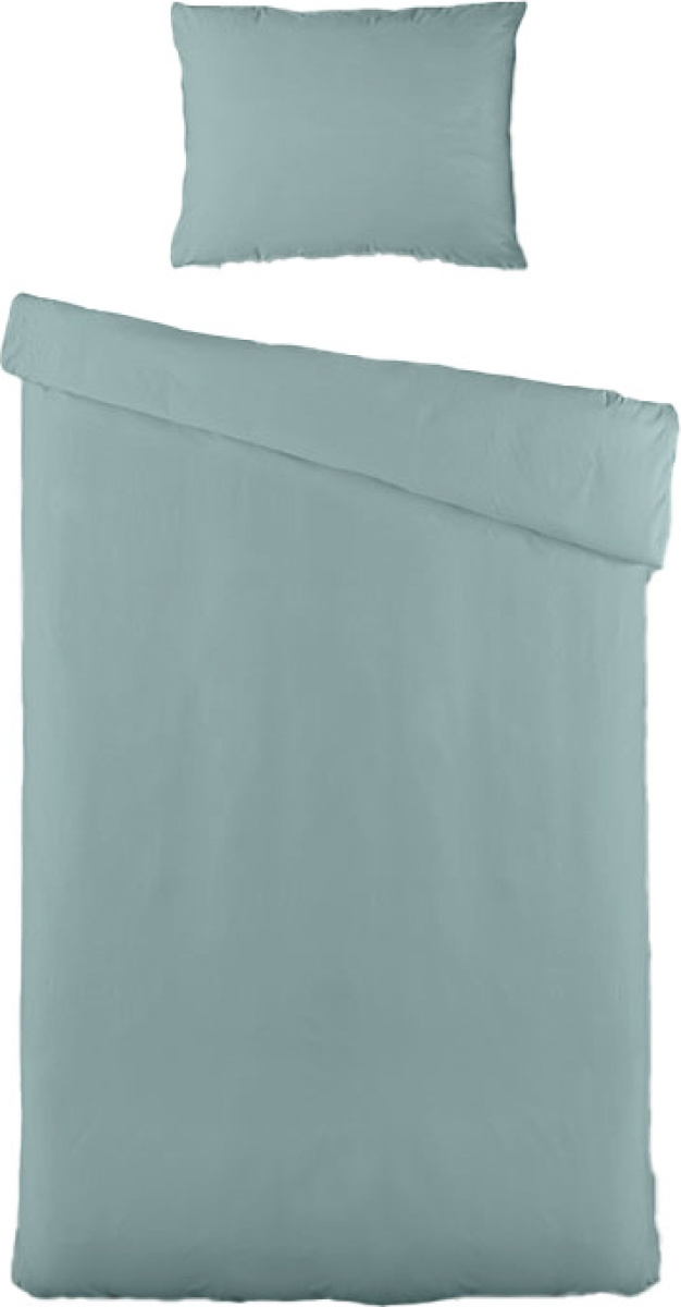 Presence Percale Uni - Licht Grijs Dekbedovertrek 1-persoons (140 x 240 cm + 1 kussensloop) Dekbedovertrek