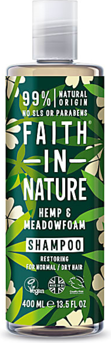 Faith In Nature Shampoo Hemp & Meadowfoam (400ml)