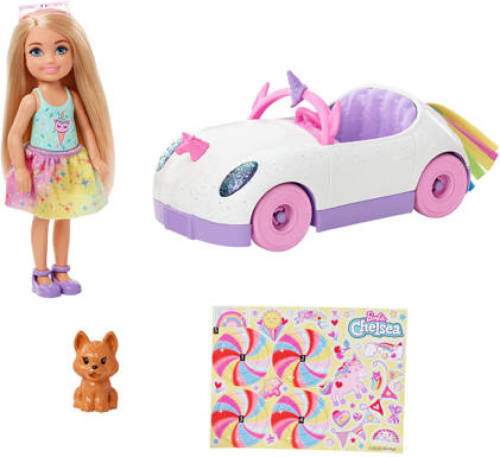 Barbie and Chelsea en auto
