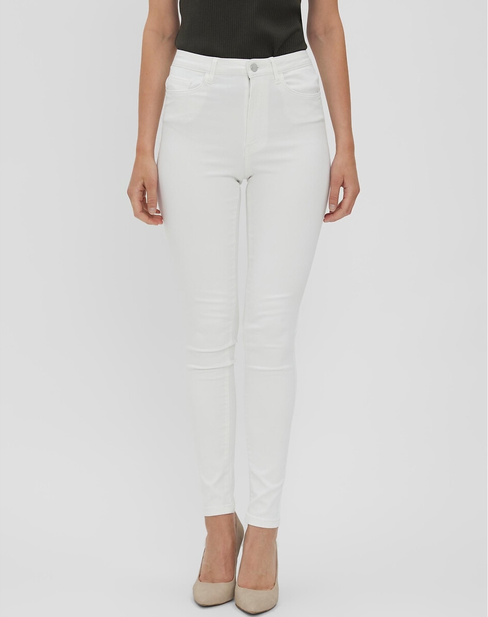 VERO MODA high waist skinny jeans VMSOPHIA wit