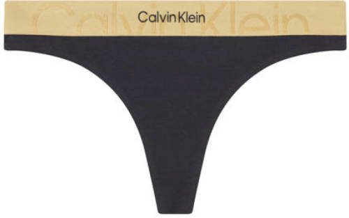 Calvin klein UNDERWEAR string zwart/beige
