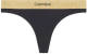 Calvin klein UNDERWEAR string zwart/beige