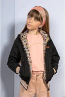 NONO reversible reversible zomerjas Bella van gerecycled polyester creme/zwart
