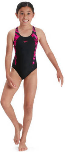 Speedo sportbadpak zwart/roze