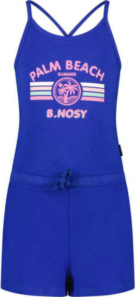 B.Nosy jumpsuit met printopdruk kobaltblauw