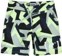 Raizzed short met grafische print neongroen/zwart/grijs