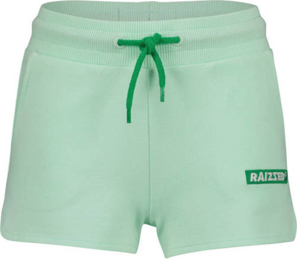 Raizzed short met logo lichtgroen