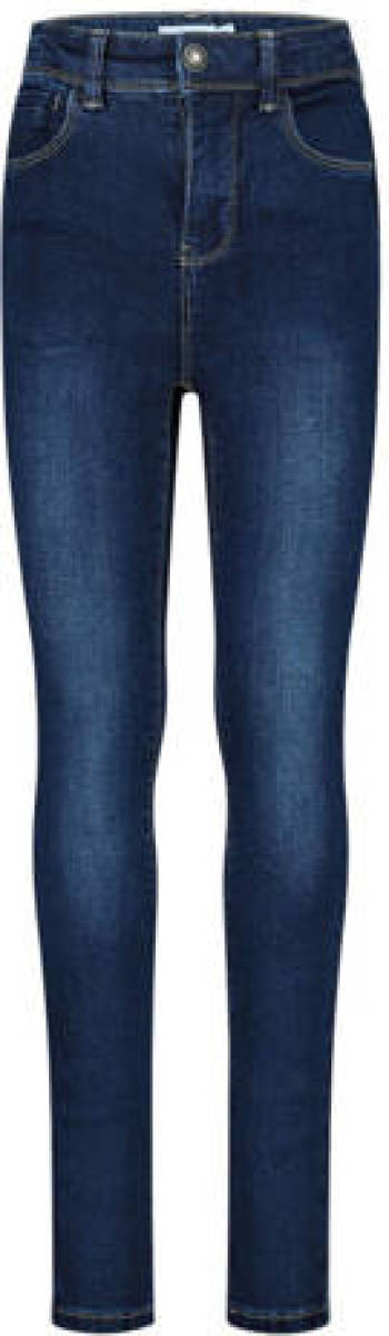 NAME IT high waist skinny jeans NKFPOLLY dark blue denim