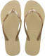 Havaianas Slim Glitter II teenslippers met glitters goud