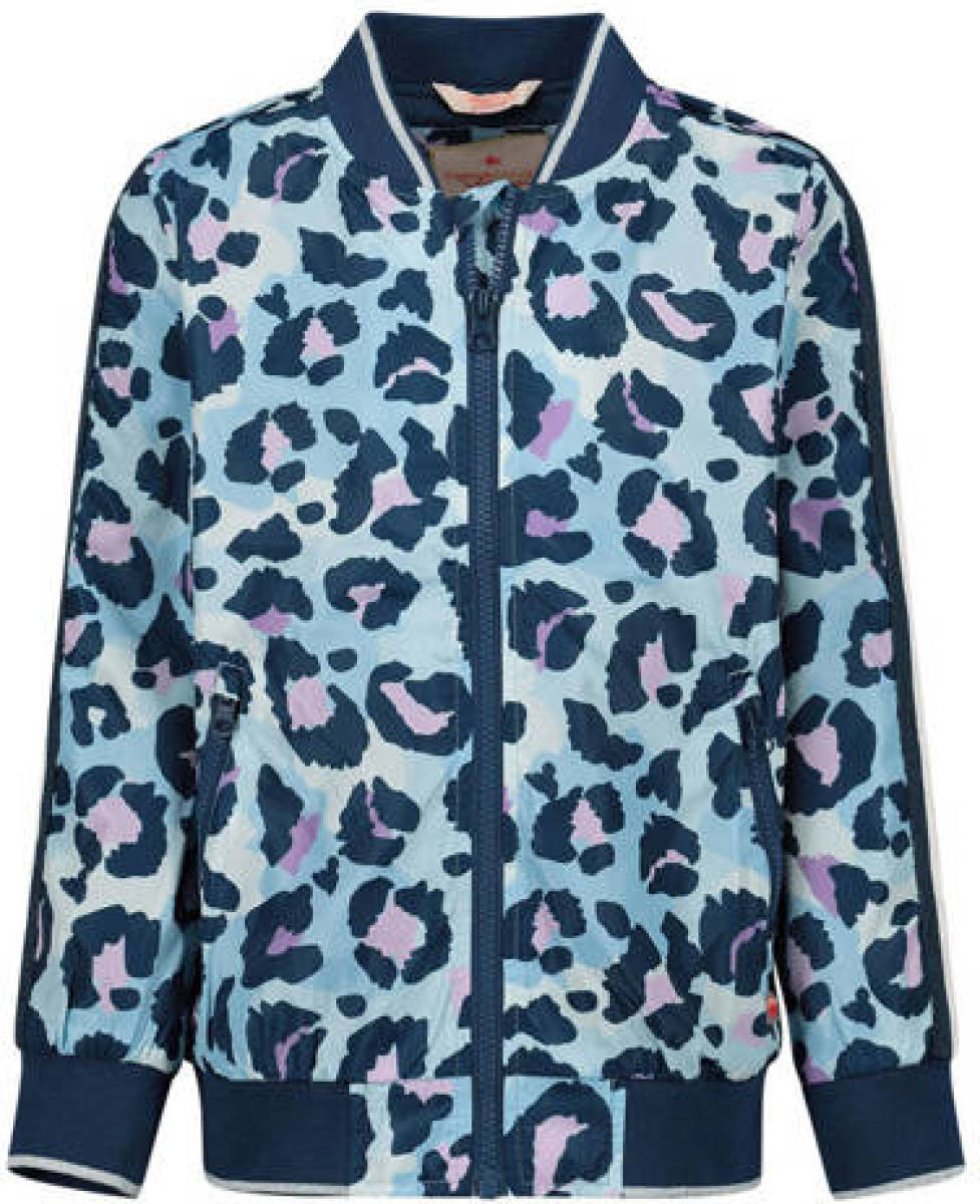 Orange Stars tussenjas met all over print blauw