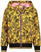 Orange Stars bomberjack tussen met all over print geel