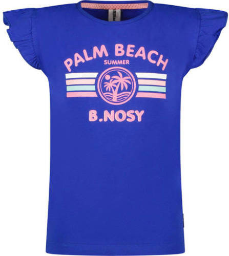 B.Nosy T-shirt met printopdruk kobaltblauw