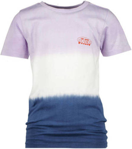 Vingino dip-dye T-shirt lila/wit/donkerblauw