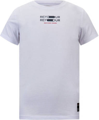 Retour Denim T-shirt met printopdruk wit