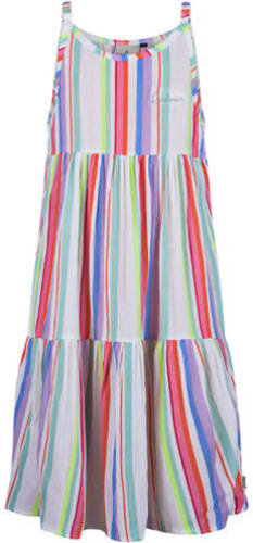 Retour Denim A-lijn jurk met all over print lila/multicolor