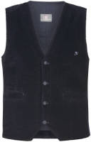 Jan Vanderstorm gilet Plus Size Imre donkerblauw
