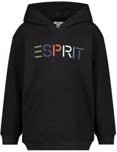 Esprit hoodie met logo zwart