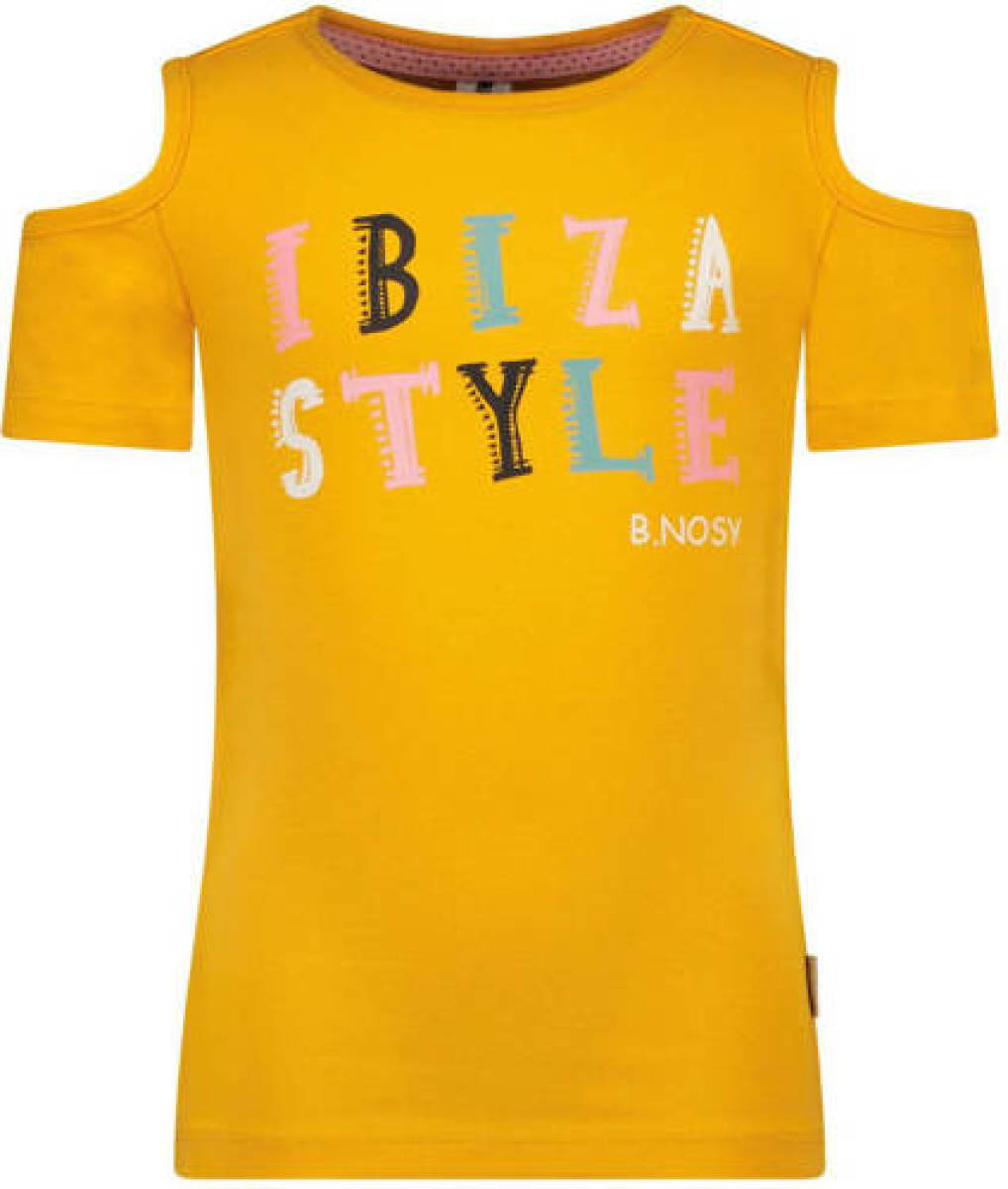 B.Nosy T-shirt met printopdruk oranjegeel