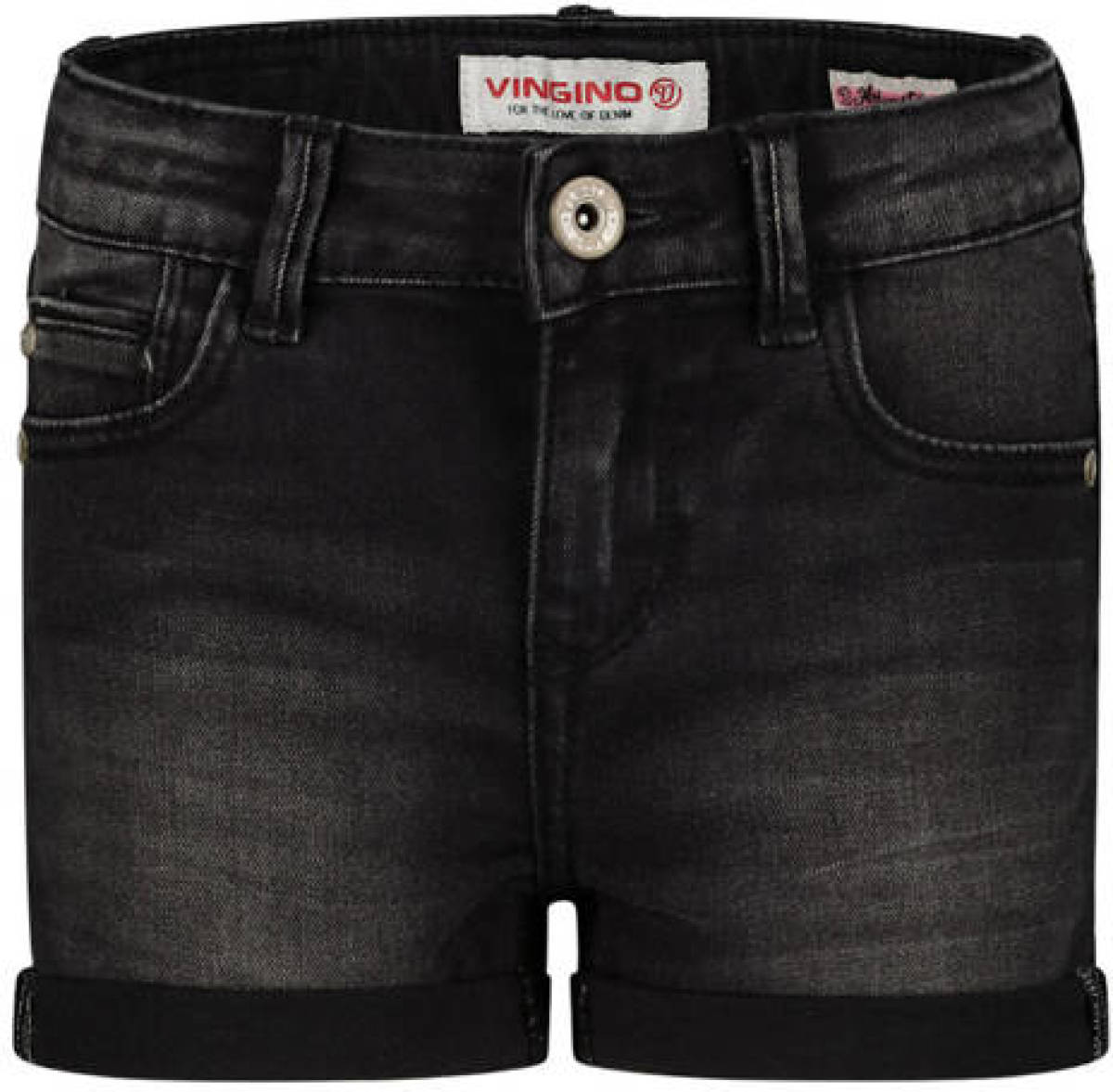 Vingino short DEBBY black denim