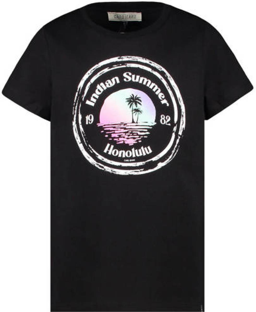 Cars T-shirt Lofti met printopdruk zwart