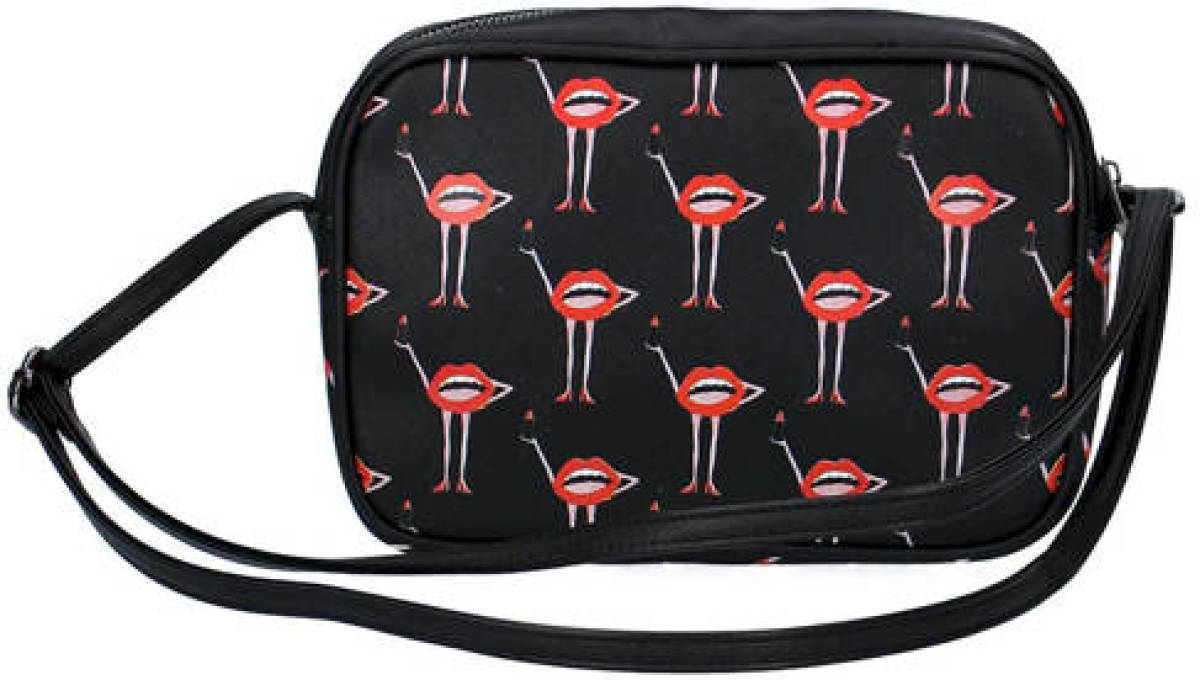Milky Kiss crossbody tas Milky Kiss zwart/rood