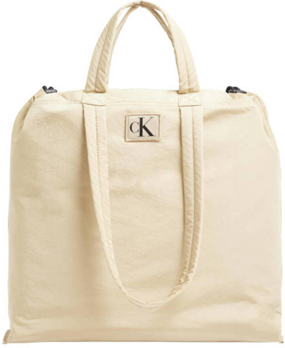 CALVIN KLEIN JEANS shopper met logo beige