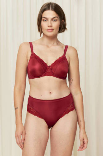 Triumph maxislip Ladyform Soft donkerrood
