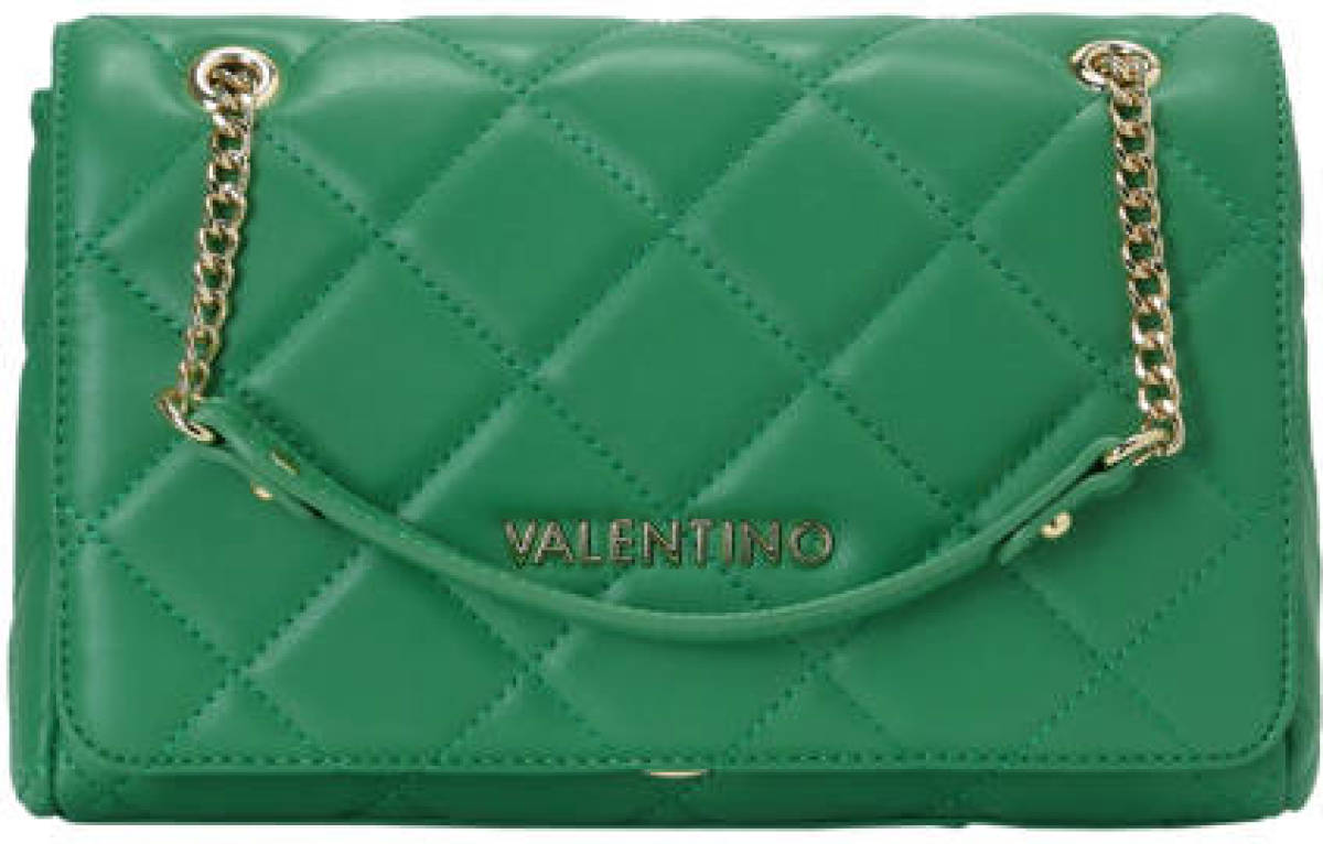 Valentino Bags doorgestikte crossbody tas Ocarina groen