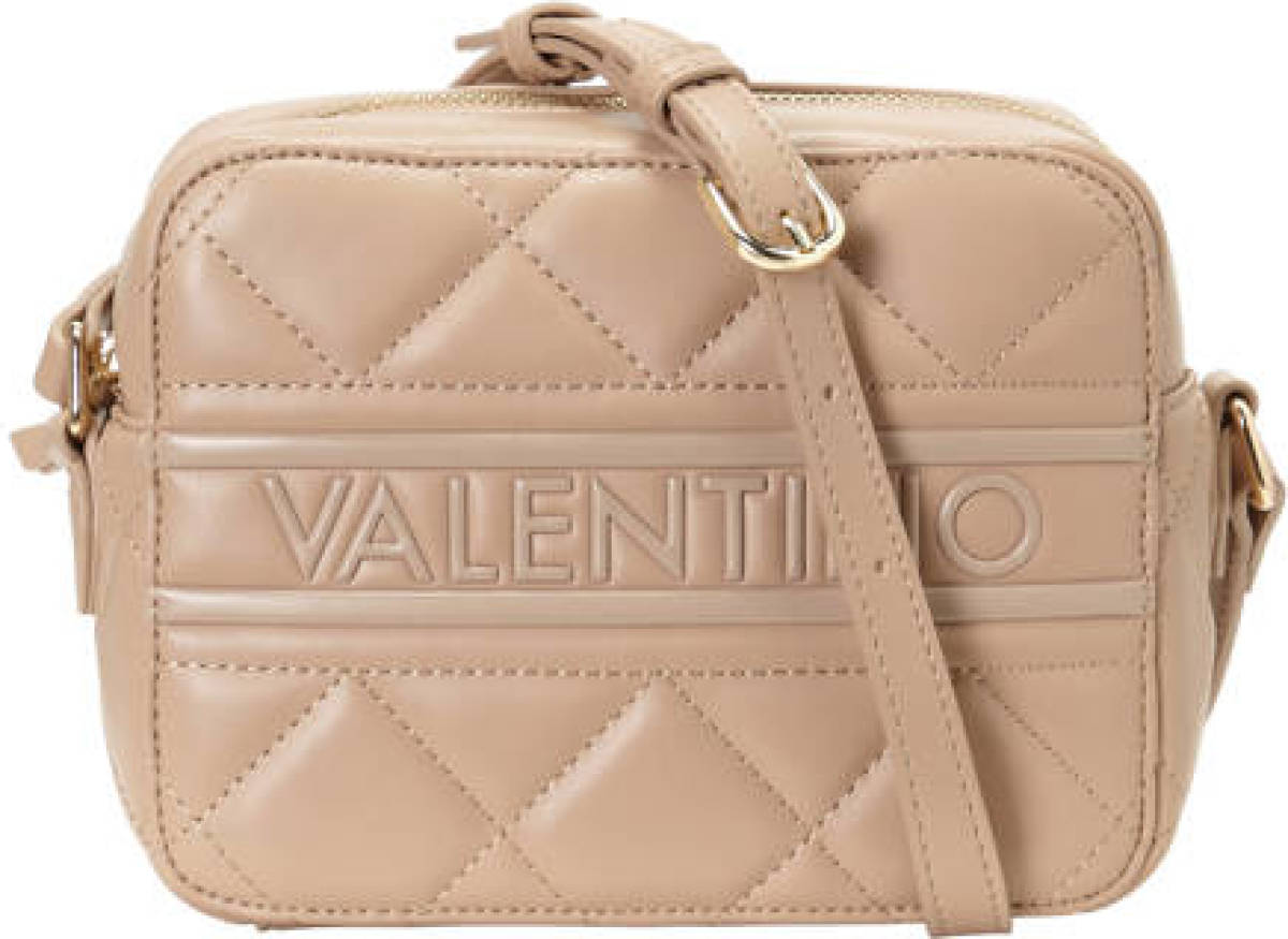 Valentino Bags doorgestikte crossbody tas Ada met logo nude