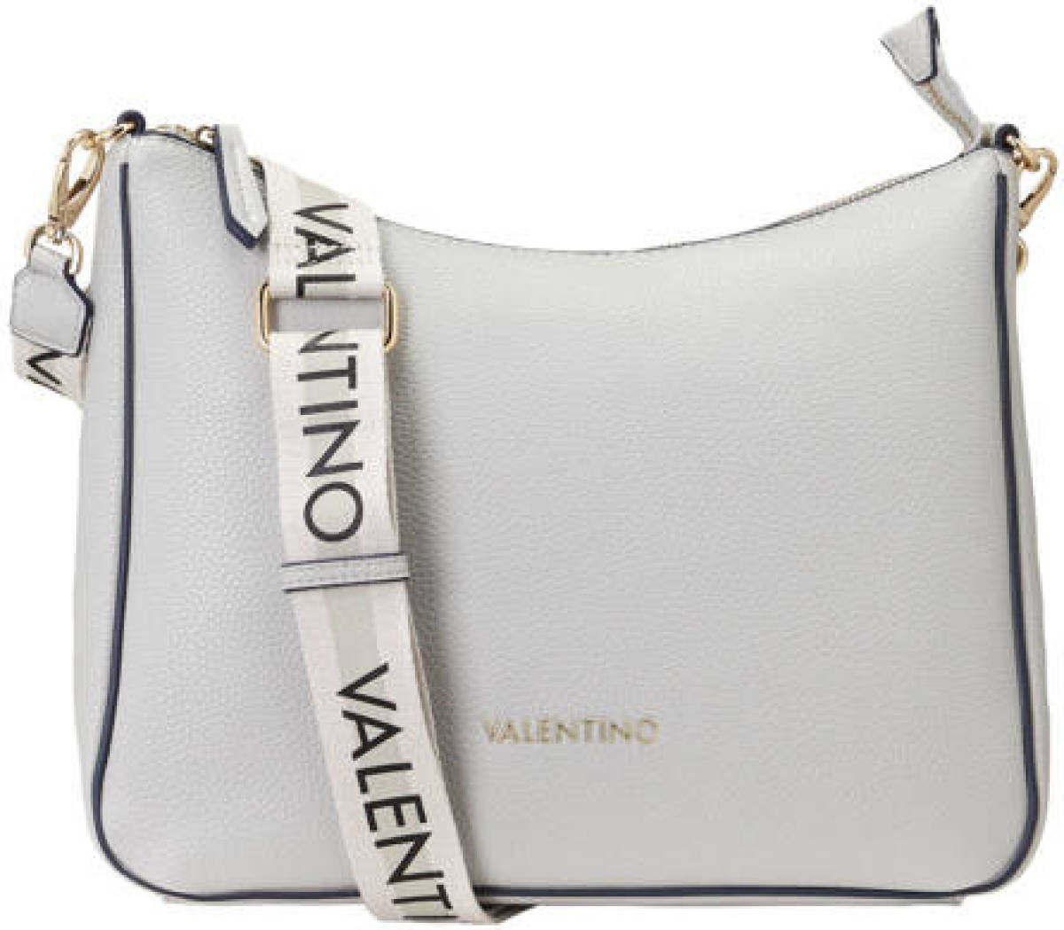 Valentino Bags schoudertas Swim met logotaping lichtgrijs