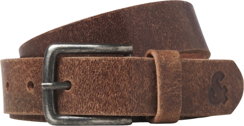 Jack & Jones leren riem JACIAN cognac