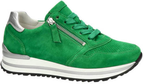 Gabor comfort suède sneakers groen