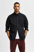 SELECTED HOMME regular fit overhemd SLHREGRICK-OX met biologisch katoen black