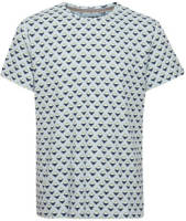 Blend T-shirt met all over print celestial blue