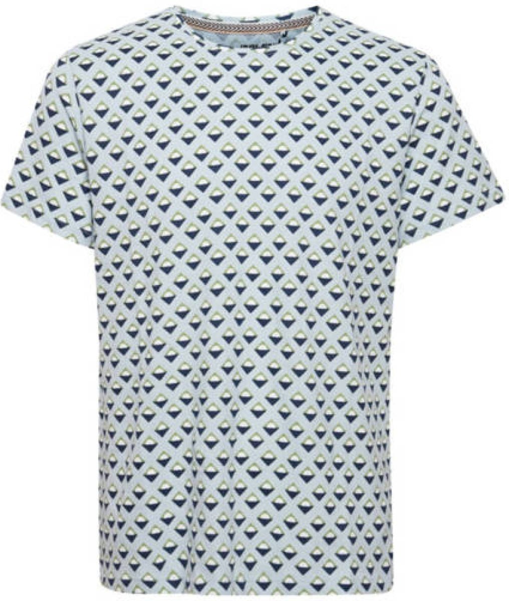 Blend T-shirt met all over print celestial blue