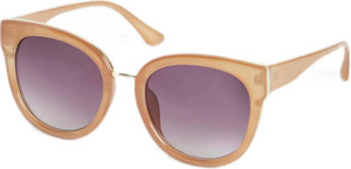 VILA zonnebril VIPENTEA transparant beige