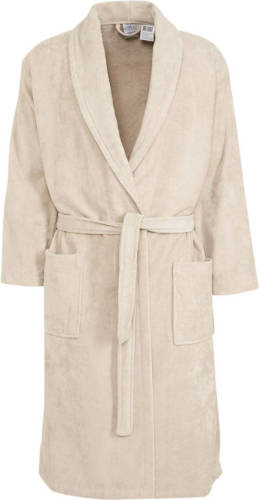 Vandyck velours badjas beige