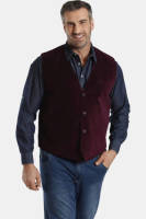 Charles Colby gilet DUKE KELLYS Plus Size donkerrood