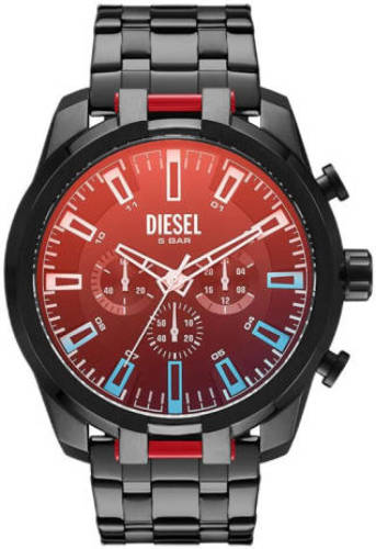 Diesel horloge DZ4589 Split zwart