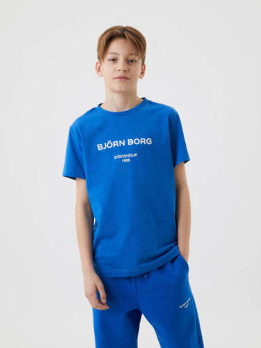 Bjorn borg T-shirt met logo blauw