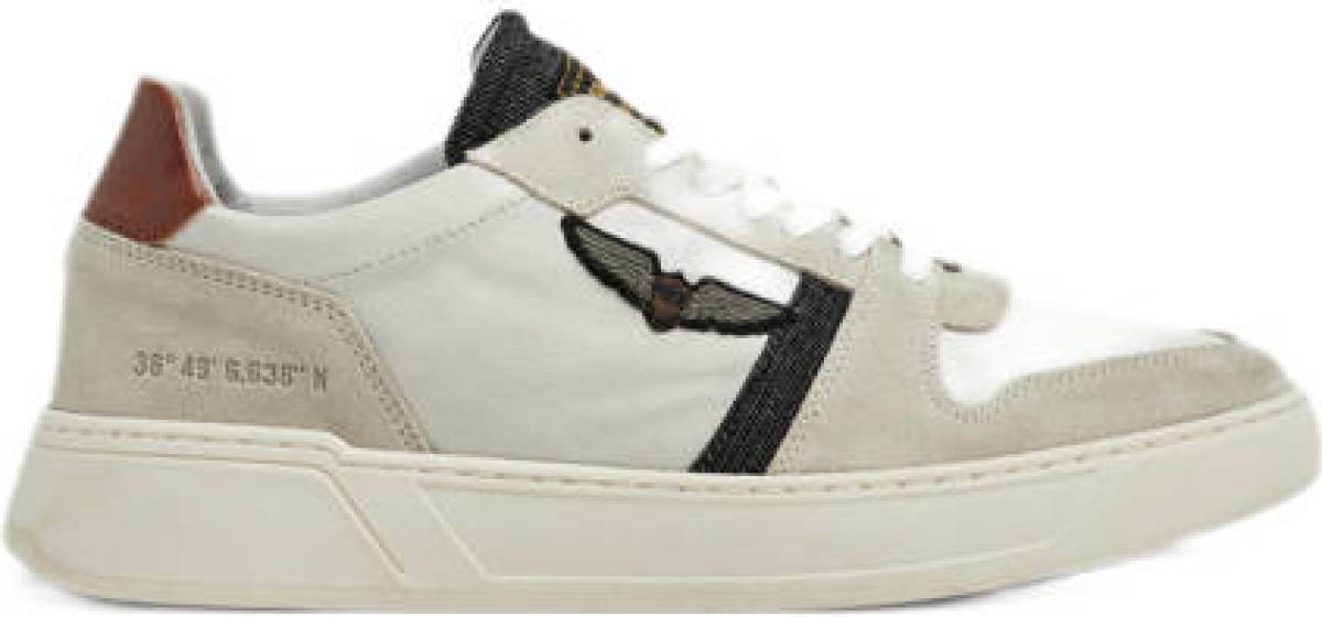PME Legend Freightman suède sneakers beige/wit
