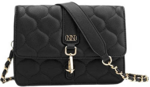 NIK&NIK doorgestikte crossbody tas Deau zwart