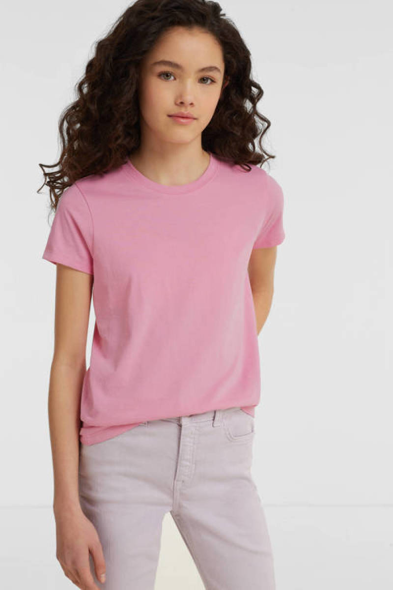 anytime basic T-shirt lichtroze
