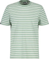 America Today gestreept regular fit T-shirt wit/groen