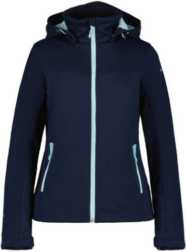 Icepeak softshell jack Boise blauw