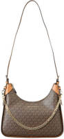 Michael Kors crossbody tas Wilma met logoprint bruin