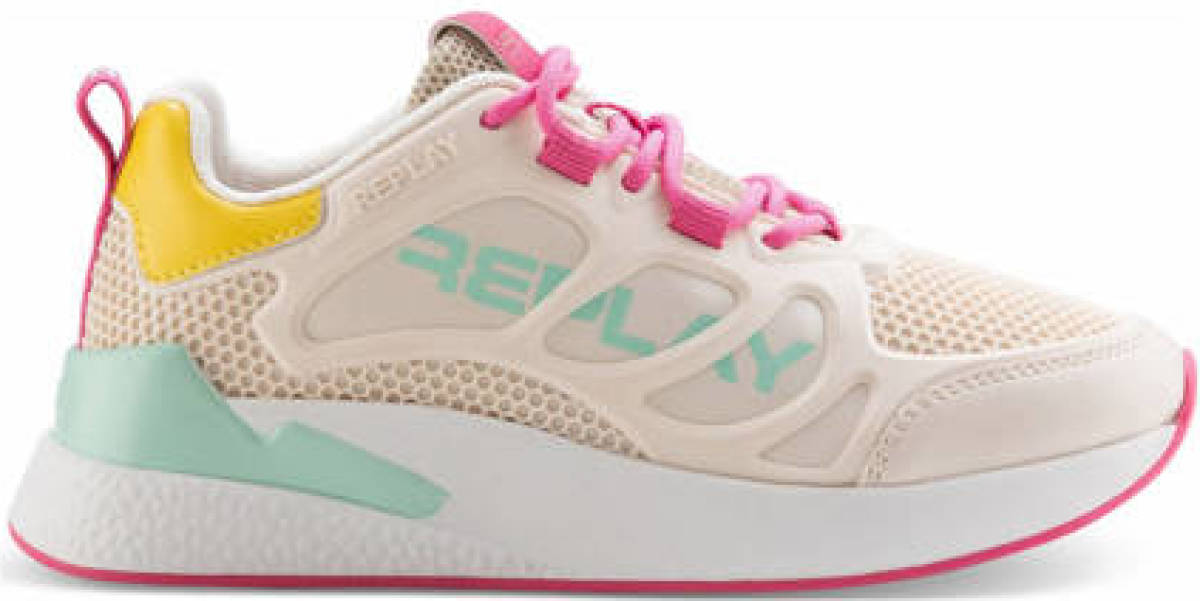 Replay Maze Sneaker Meisjes Beige/Multi