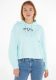 Tommy Jeans hoodie met logo aqua coast